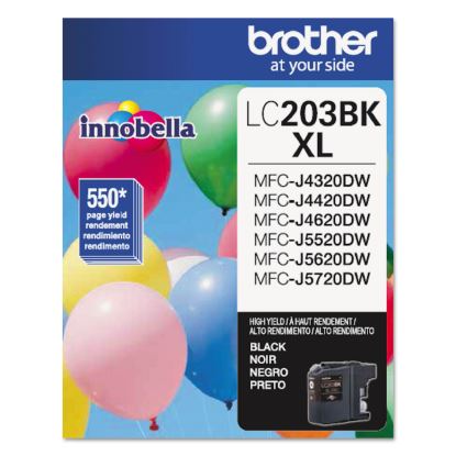 LC203BK Innobella High-Yield Ink, 550 Page-Yield, Black 1