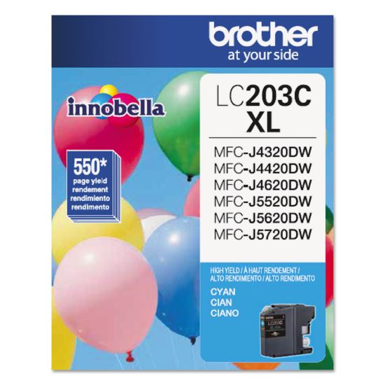 LC203C Innobella High-Yield Ink, 550 Page-Yield, Cyan 1