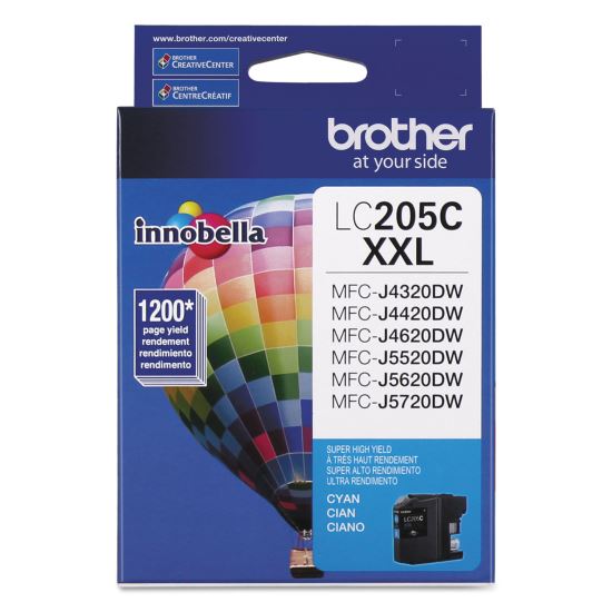 LC205C Innobella Super High-Yield Ink, 1,200 Page-Yield, Cyan 1