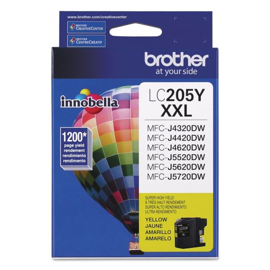 LC205Y Innobella Super High-Yield Ink, 1,200 Page-Yield, Yellow 1