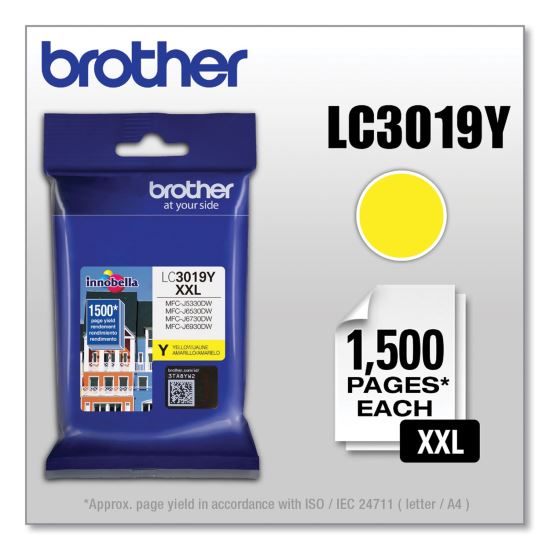 LC3019Y Innobella Super High-Yield Ink, 1,300 Page-Yield, Yellow 1