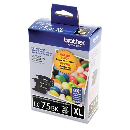 LC752PKS Innobella High-Yield Ink, 600 Page-Yield, Black, 2/Pack 1