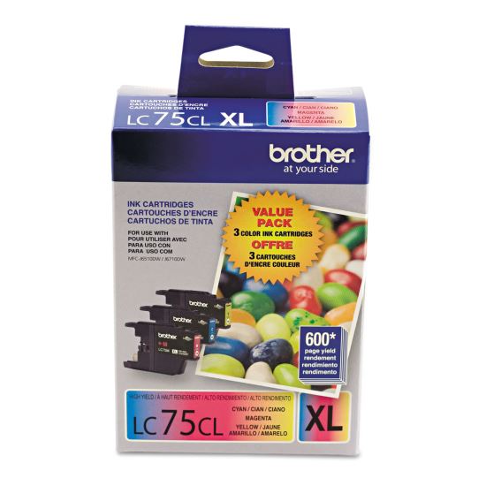 LC753PKS Innobella High-Yield Ink, 600 Page-Yield, Cyan/Magenta/Yellow 1