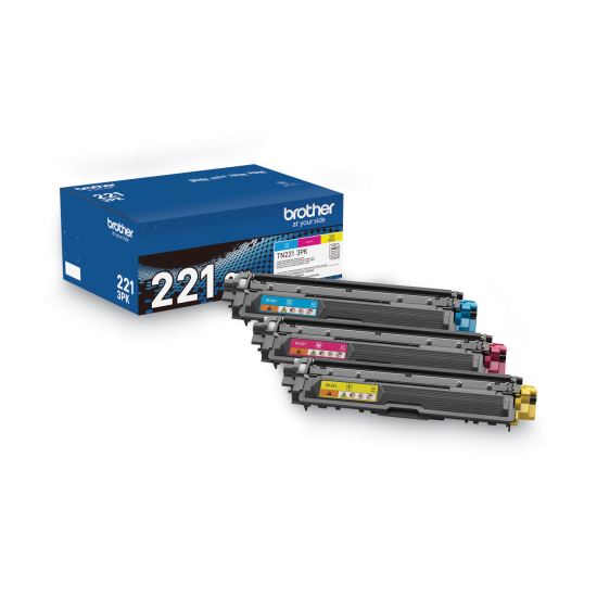 TN2213PK Toner, 1,400 Page-Yield, Cyan/Magenta/Yellow 1