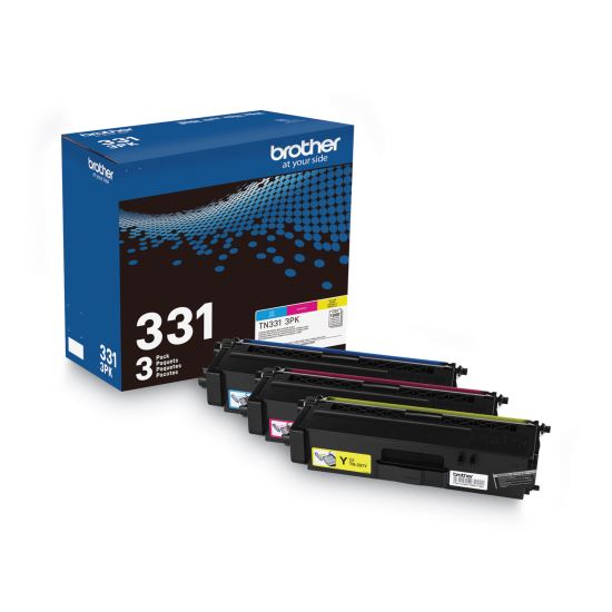 TN3313PK Toner, 1,500 Page-Yield, Cyan/Magenta/Yellow 1