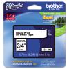 TZe Standard Adhesive Laminated Labeling Tape, 0.7" x 26.2 ft, Black on White 2