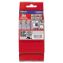 TZ Extra-Strength Adhesive Laminated Labeling Tape, 1.4" x 26.2 ft, Black on Matte Silver 1