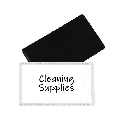 Slap-Stick Magnetic Label Holders, Side Load, 4.25 x 2.5, White, 10/Pack 1