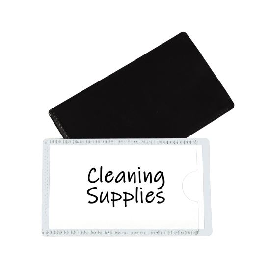 Slap-Stick Magnetic Label Holders, Side Load, 4.25 x 2.5, White, 10/Pack 1