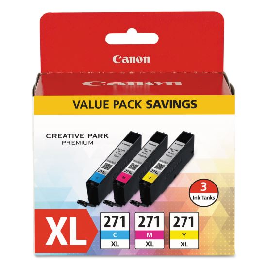 0337C005 (CLI-271XL) High-Yield Ink, Cyan/Magenta/Yellow 1