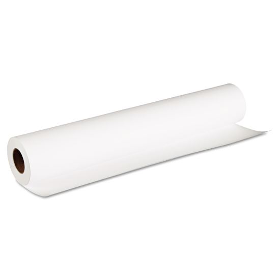 Matte Coated Paper Roll, 2" Core, 8 mil, 24" x 100 ft, Matte White 1