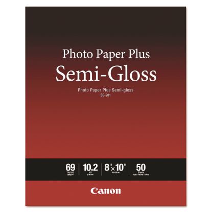 Photo Paper Plus Semi-Gloss, 10.2 mil, 8 x 10, Semi-Gloss White, 50/Pack 1