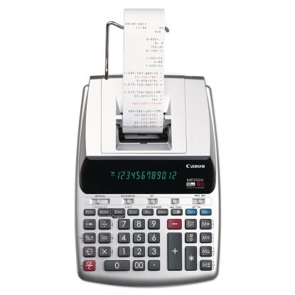 MP25DV 12-Digit Ribbon Printing Calculator, Black/Red Print, 4.3 Lines/Sec 1