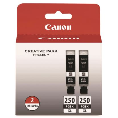 6432B004 (PGI-250XL) ChromaLife100+ High-Yield Ink, 500 Page-Yield, Black, 2/Pack 1