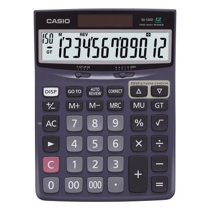 DJ120D Calculator, 12-Digit LCD 1