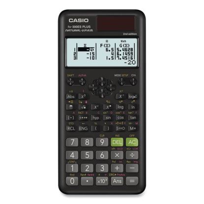 FX-300ES Plus 2nd Edition Scientific Calculator, 16-Digit LCD, Black 1