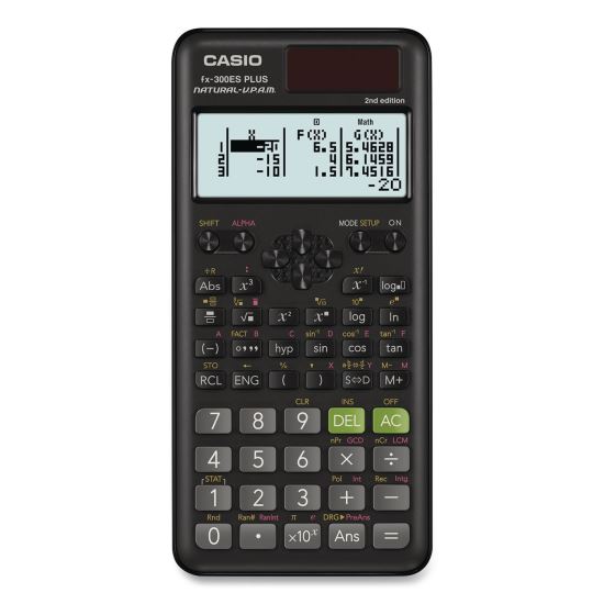 FX-300ES Plus 2nd Edition Scientific Calculator, 16-Digit LCD, Black 1