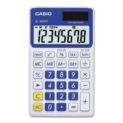 SL-300SVCBE Handheld Calculator, 8-Digit LCD, Blue 1