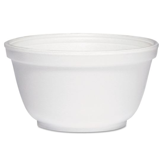 Foam Bowls, 10 oz, White, 50/Pack, 20 Packs/Carton 1