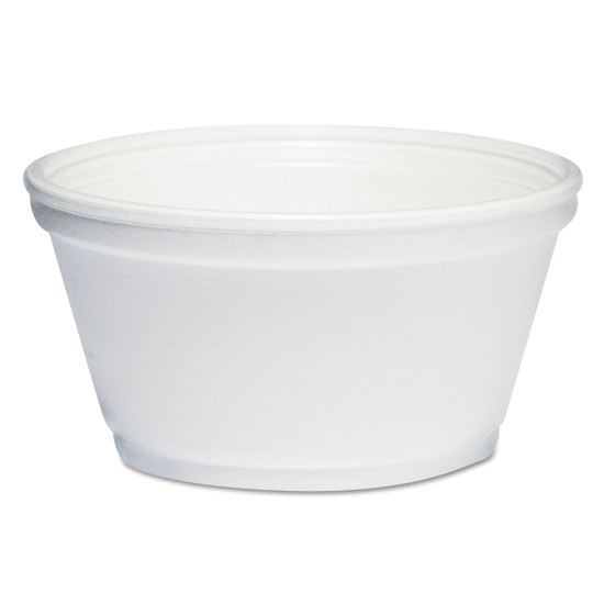 Foam Container, 8 oz, White, 1,000/Carton 1