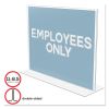 Classic Image Double-Sided Sign Holder, 11 x 8.5 Insert, Clear 1