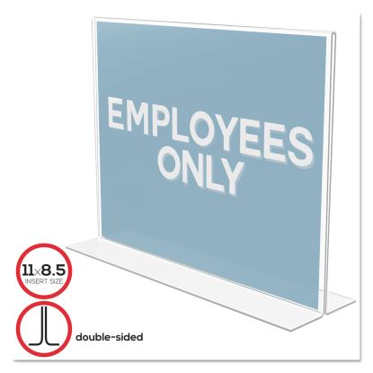 Classic Image Double-Sided Sign Holder, 11 x 8.5 Insert, Clear 1