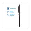 SmartStock Tri-Tower Dispensing System Cutlery, Knives, Mediumweight, Polypropylene, Black, 40/Pack, 24 Packs/Carton 2