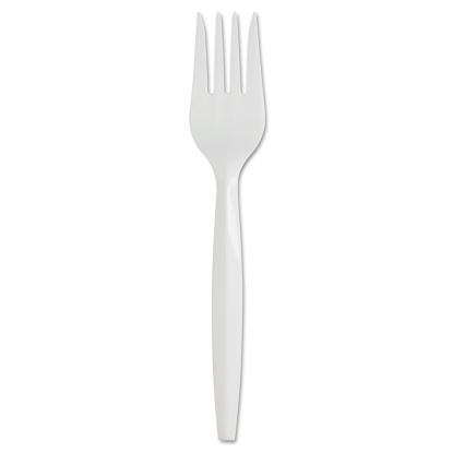 SmartStock Plastic Cutlery Refill, Fork, 5.8", Series-B Mediumweight, White, 40/Pack, 24 Packs/Carton 1