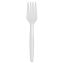 SmartStock Plastic Cutlery Refill, Fork, 5.8", Series-B Mediumweight, White, 40/Pack, 24 Packs/Carton 1