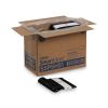 SmartStock Plastic Cutlery Refill, Spoons, 6", Series-O Heavyweight, Black, 40 Pack, 24 Packs/Carton 1
