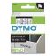 D1 High-Performance Polyester Removable Label Tape, 0.5" x 23 ft, Black on Clear 1