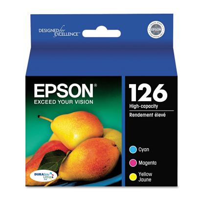 T126520-S (126) DURABrite Ultra High-Yield Ink, Cyan/Magenta/Yellow, 3/Pack 1