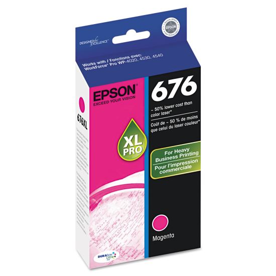 T676XL320-S (676XL) High-Yield Ink, 2,400 Page-Yield, Magenta 1