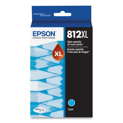 T812XL220-S (T812XL) DURABrite Ultra High-Yield Ink, 1,100 Page-Yield, Cyan 1