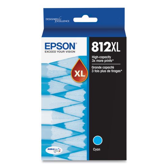 T812XL220-S (T812XL) DURABrite Ultra High-Yield Ink, 1,100 Page-Yield, Cyan 1
