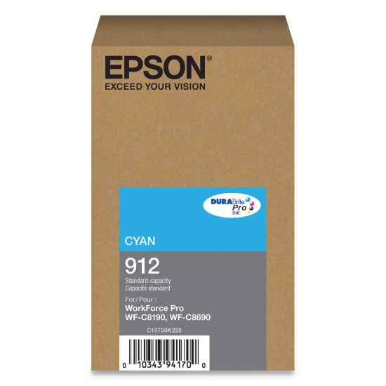 T912220 (912) DURABrite Pro Ink, 1700 Page-Yield, Cyan 1