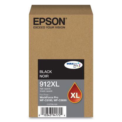 T912XL120 (912XL) DURABrite Pro High-Yield Ink, 5800 Page-Yield, Black 1