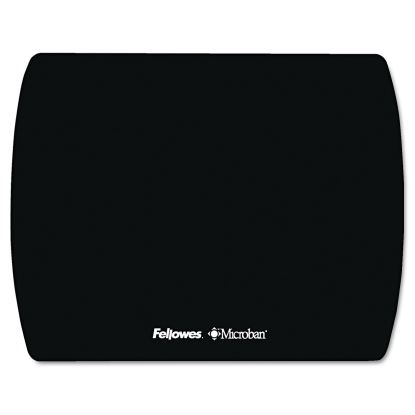 Ultra Thin Mouse Pad with Microban Protection, 9 x 7, Black 1