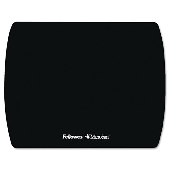 Ultra Thin Mouse Pad with Microban Protection, 9 x 7, Black 1