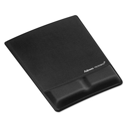Ergonomic Memory Foam Wrist Support with Attached Mouse Pad, 8.25 x 9.87, Black 1