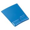 Gel Wrist Support with Attached Mouse Pad, 8.25 x 9.87, Blue 1