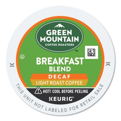 Breakfast Blend Decaf Coffee K-Cups, 24/Box 1