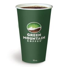 Paper Hot Cups, 16 oz, Green Mountain Design, Multicolor, 1,000/Carton 1
