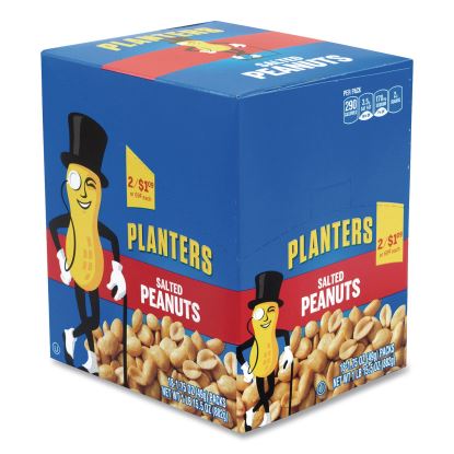 Salted Peanuts, 1.75 oz Pack, 18 Packs/Box, Delivered in 1-4 Business Days 1