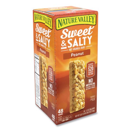 Granola Bars, Sweet and Salty Peanut, 1.2 oz Pouch, 48/Box, Delivered in 1-4 Business Days 1