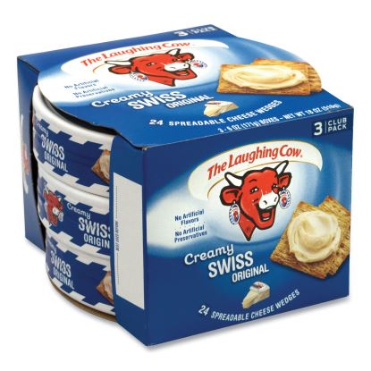 Creamy Swiss Wedge, 6 oz Tub, 3 Tubs/Pack, Delivered in 1-4 Business Days 1