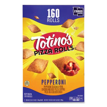 Pepperoni Pizza Rolls, 39.9 oz Bag, 80 Rolls/Bag, 2 Bags/Box, Delivered in 1-4 Business Days 1