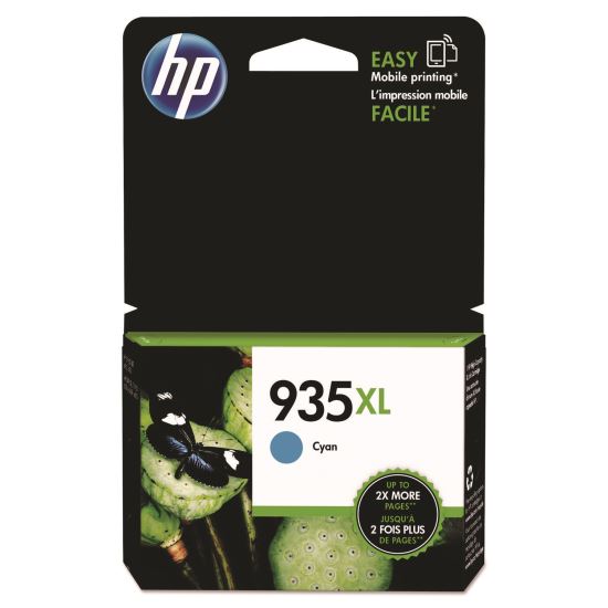 HP 935XL, (C2P24AN) High-Yield Cyan Original Ink Cartridge 1