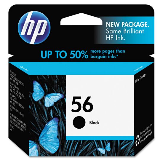 HP 56, (C6656AN) Black Original Ink Cartridge 1