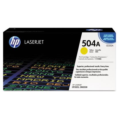 HP 504A, (CE252A) Yellow Original LaserJet Toner Cartridge 1